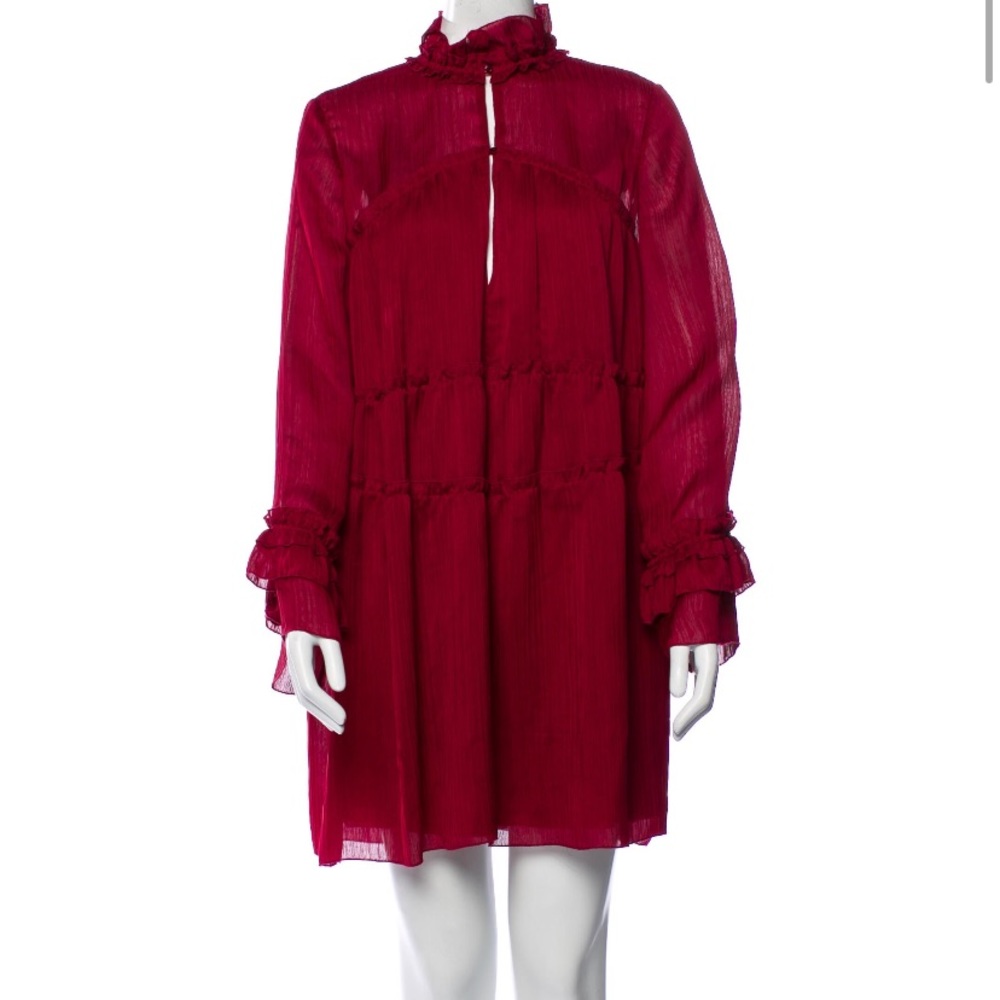 IRO Mock neck mini dress
